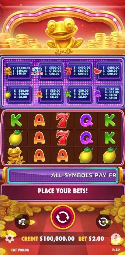 Wealthy Frog play