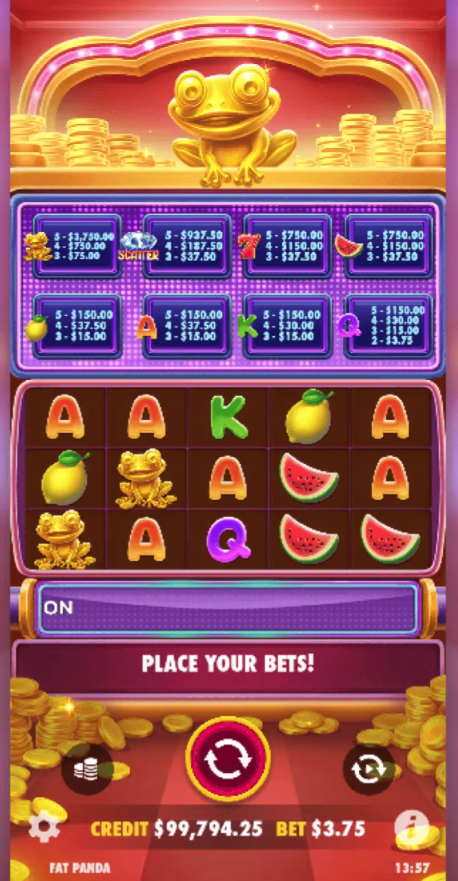 Wealthy Frog play